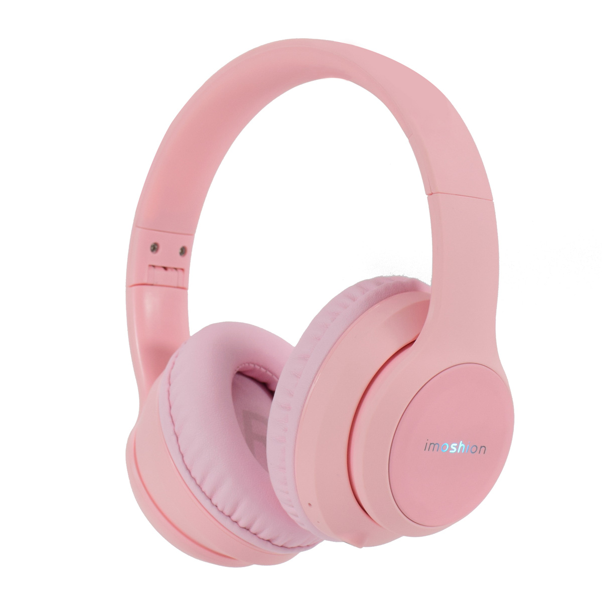 imoshion Kabellose Kinderkopfhörer LED Light - Dezibelbegrenzer - Mit AUX-Kabel - Rosa