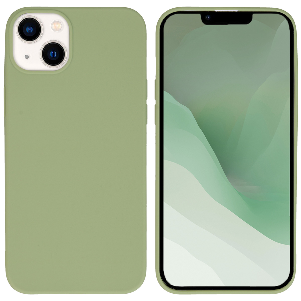 imoshion TPU Color Cover für das Apple iPhone 14 Plus - Olive Green