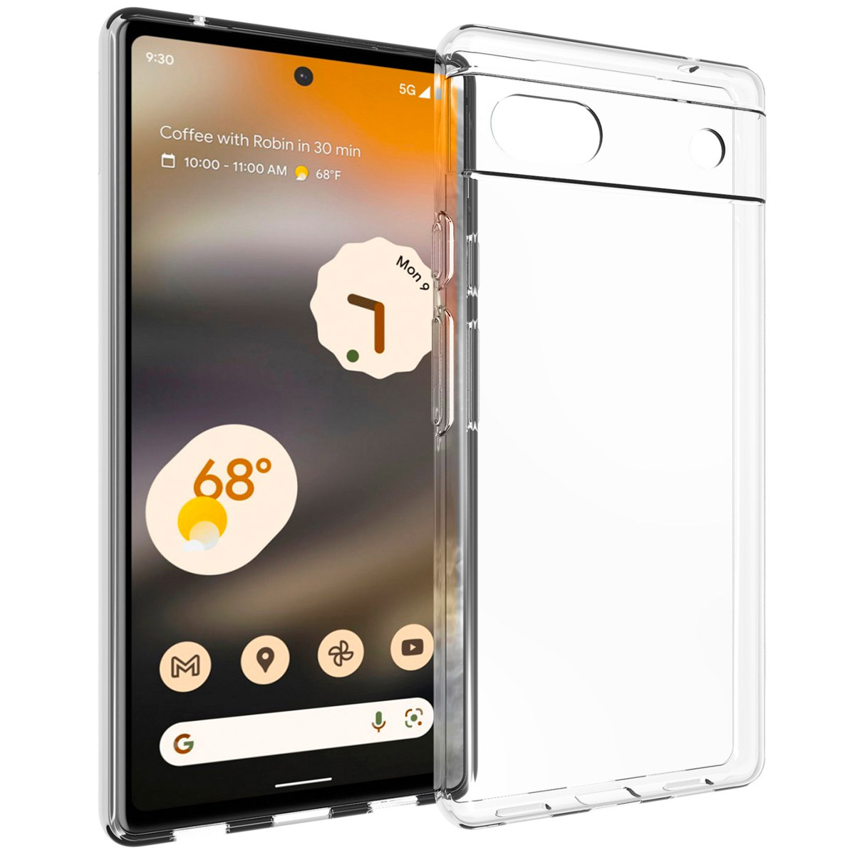 Accezz Clear TPU Backcover für das Google Pixel 6a - Transparent