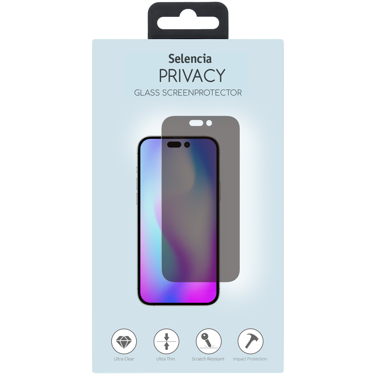 Selencia Screen Protector Privacy Glas für das Apple iPhone 14 Pro
