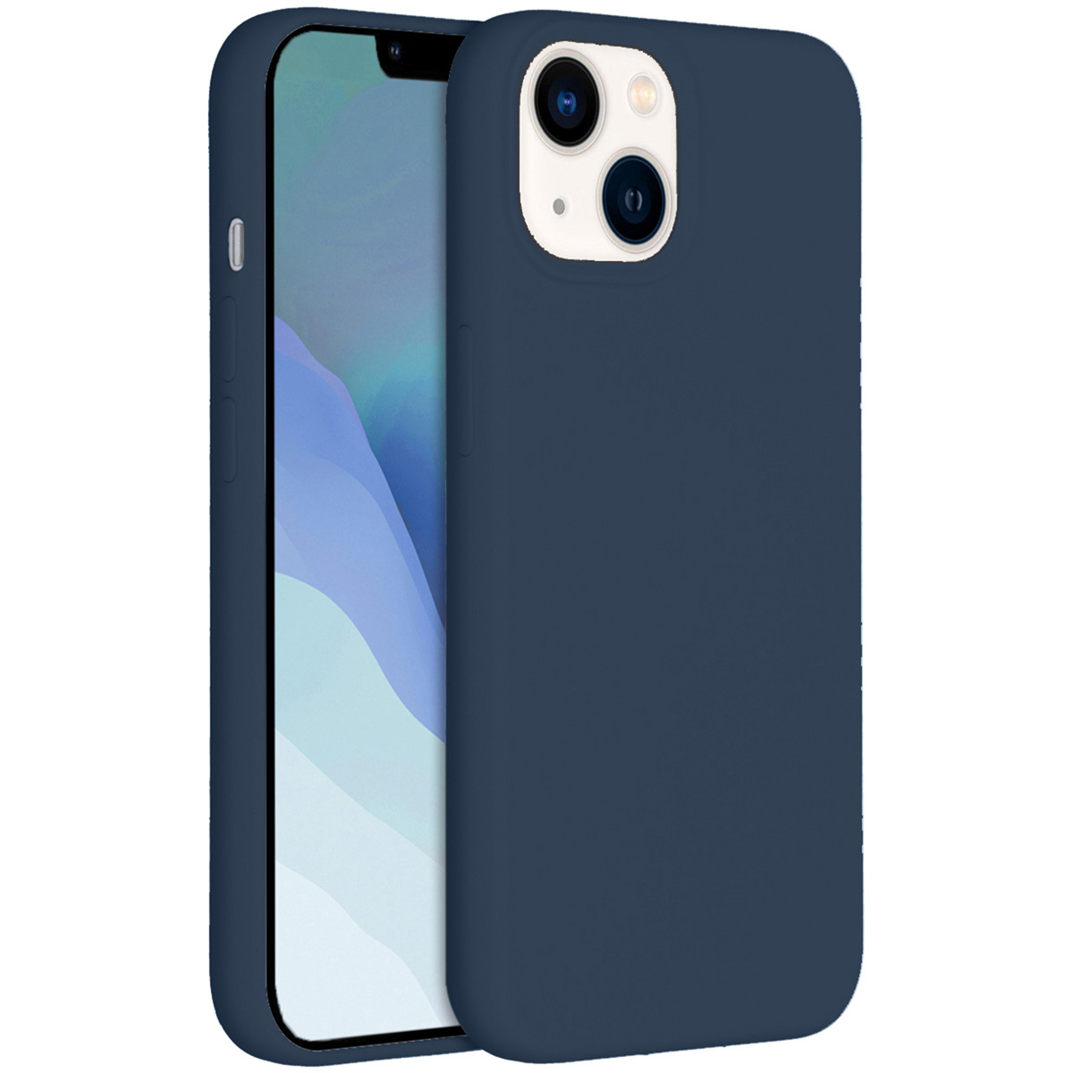 Accezz Liquid Silikoncase für das Apple iPhone 14 / 13 - Dunkelblau