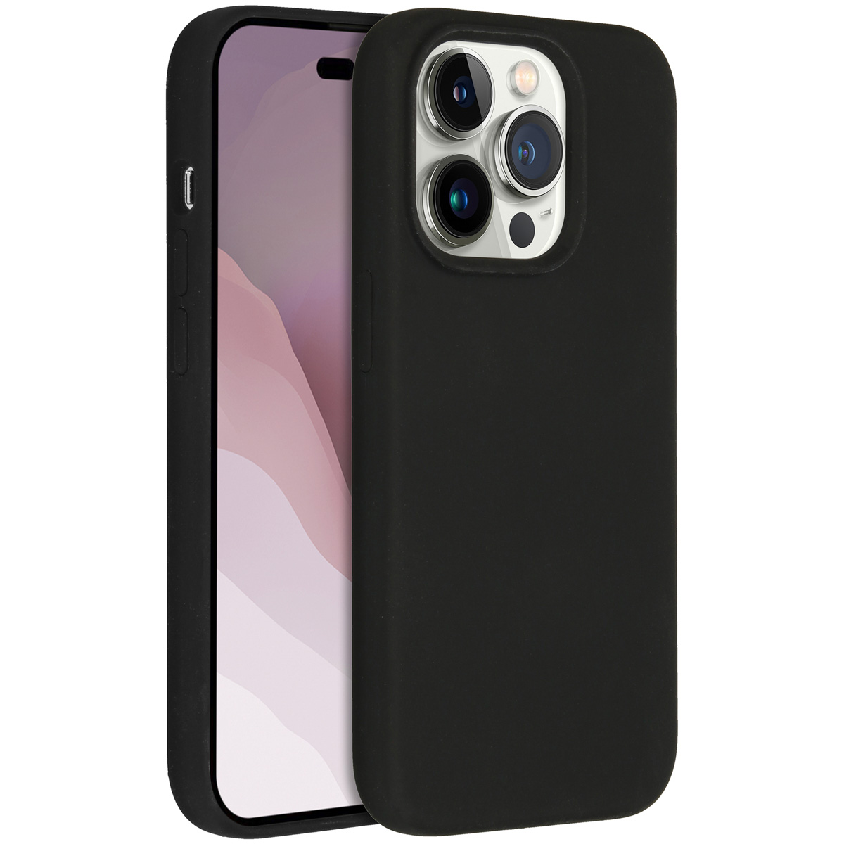 Accezz Liquid Silikoncase für das Apple iPhone 14 Pro - Schwarz