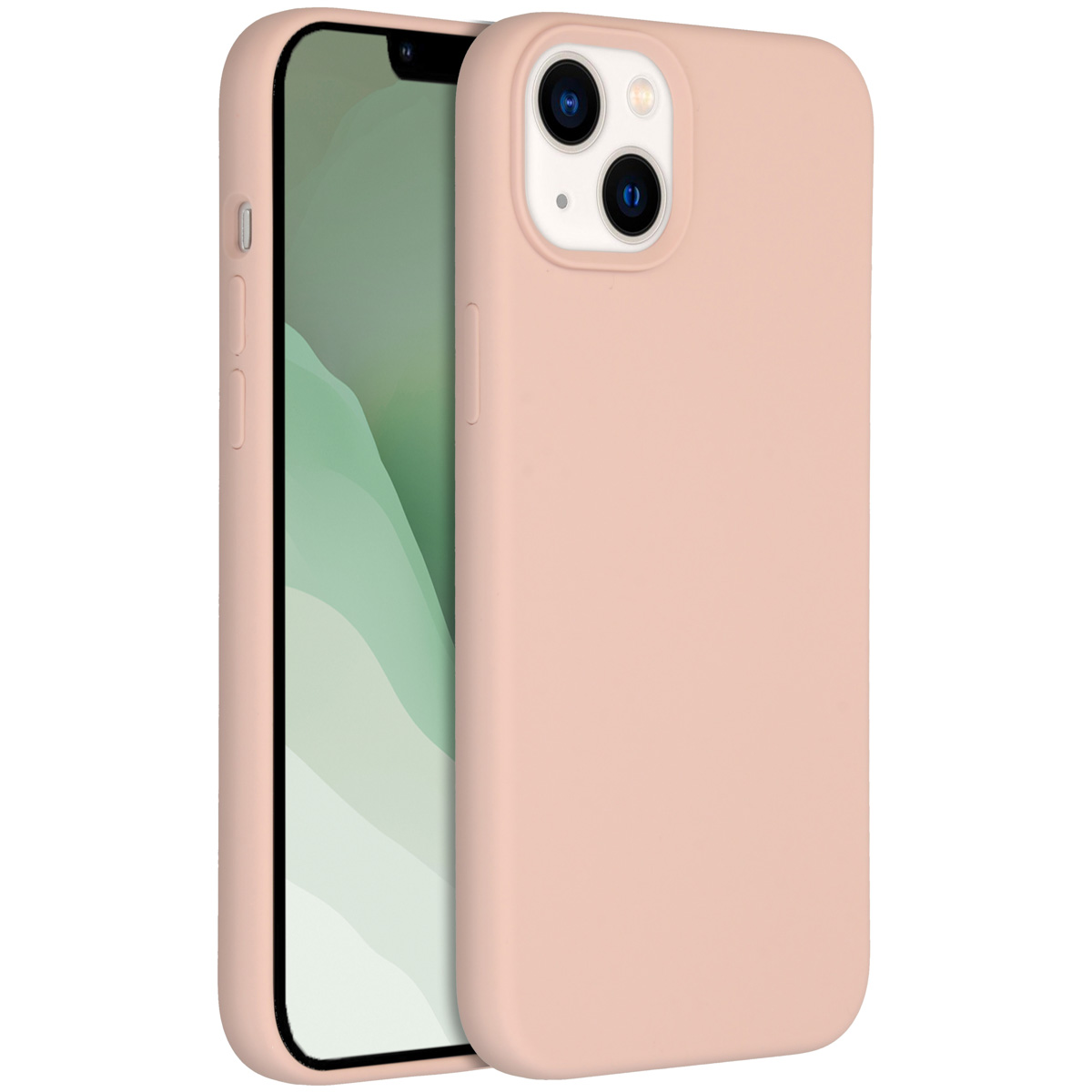 Accezz Liquid Silikoncase für das Apple iPhone 14 Plus - Rosa