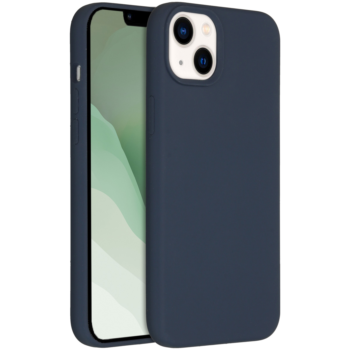 Accezz Liquid Silikoncase für das Apple iPhone 14 Plus - Dunkelblau
