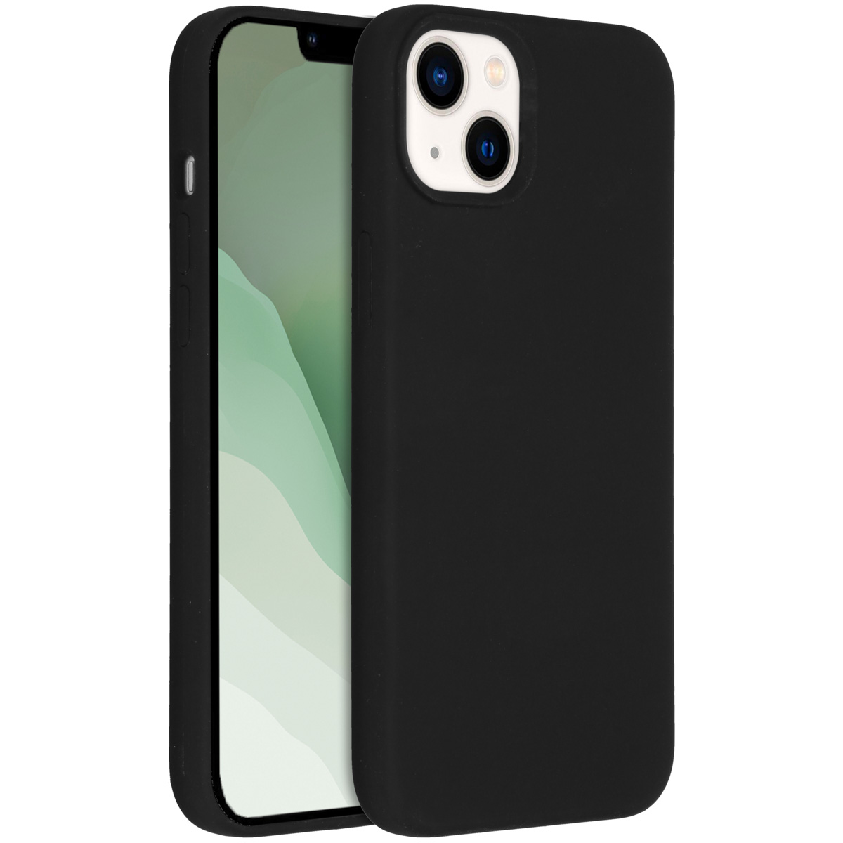 Accezz Liquid Silikoncase für das Apple iPhone 14 Plus - Schwarz