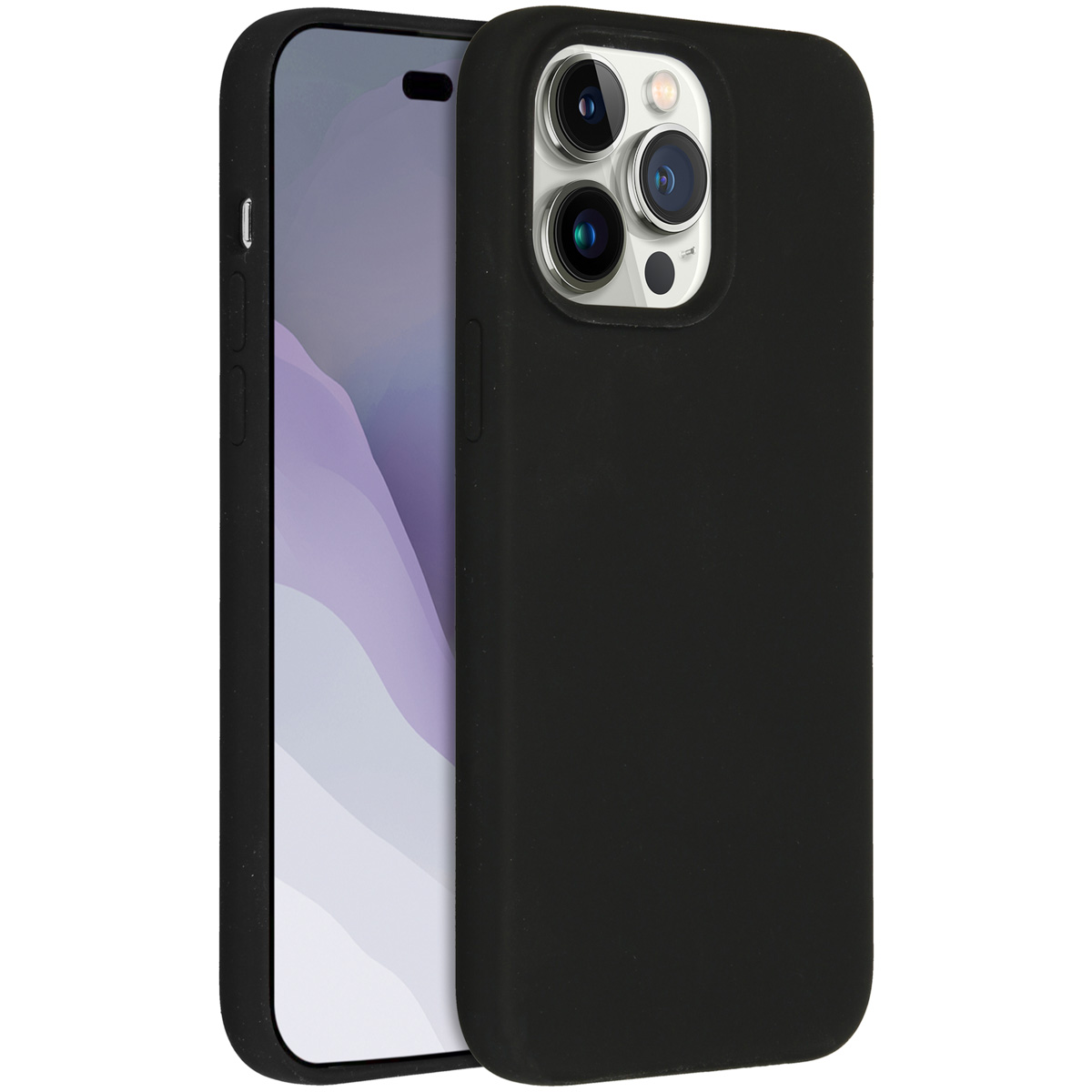 Accezz Liquid Silikoncase für das Apple iPhone 14 Pro Max - Schwarz