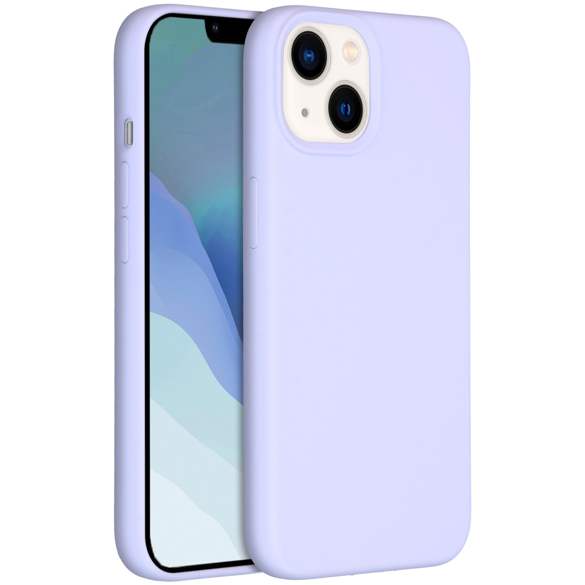 Accezz Liquid Silikoncase mit MagSafe für das Apple iPhone 14 / 13 - Violett