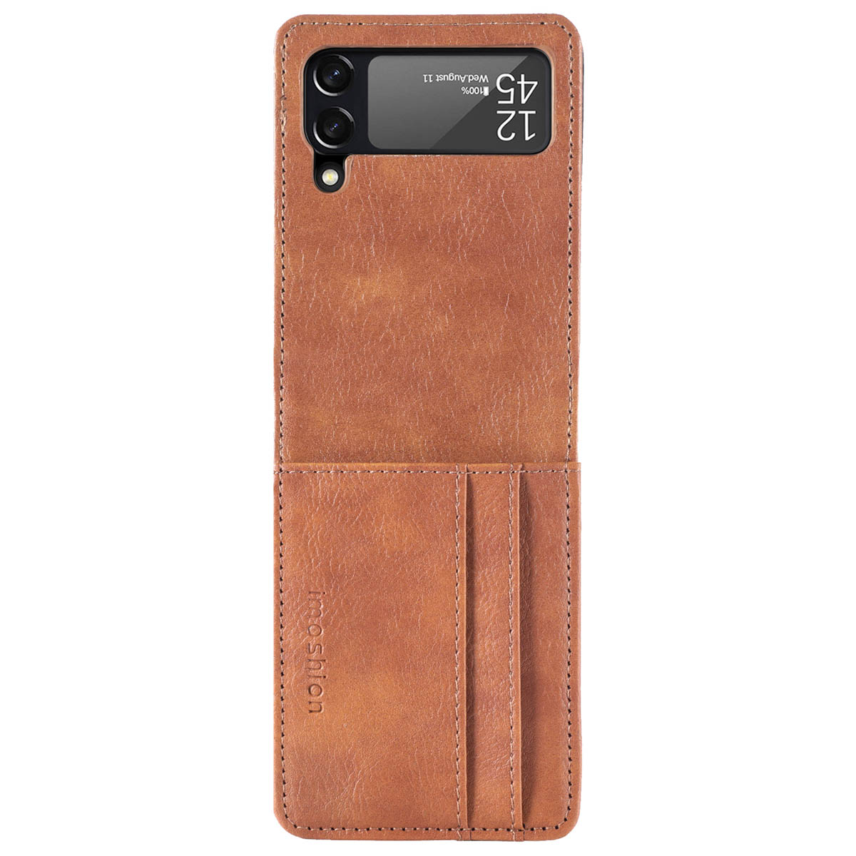 imoshion Luxuriöse Klapphülle für das Samsung Galaxy Z Flip 4 - Braun