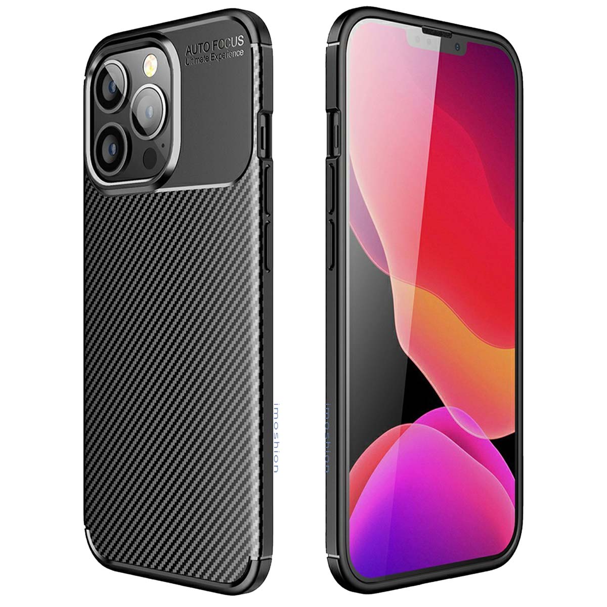 imoshion Carbon-Hülle für das Apple iPhone 13 Pro Max - Schwarz