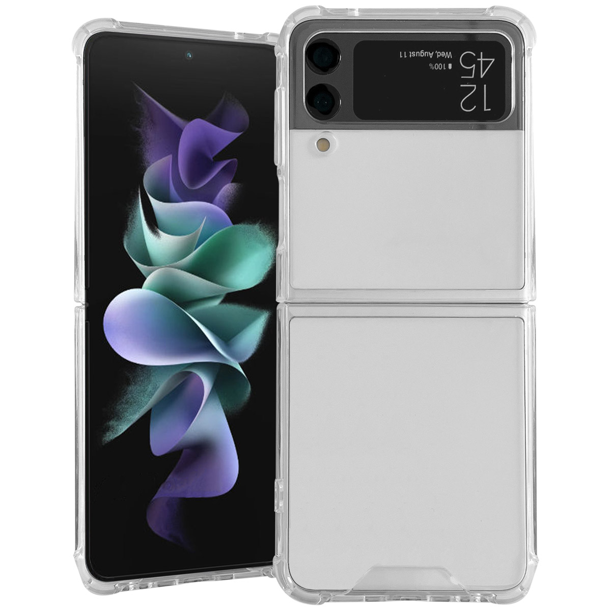 Accezz Clear TPU Backcover für das Samsung Galaxy Z Flip 4 - Transparent