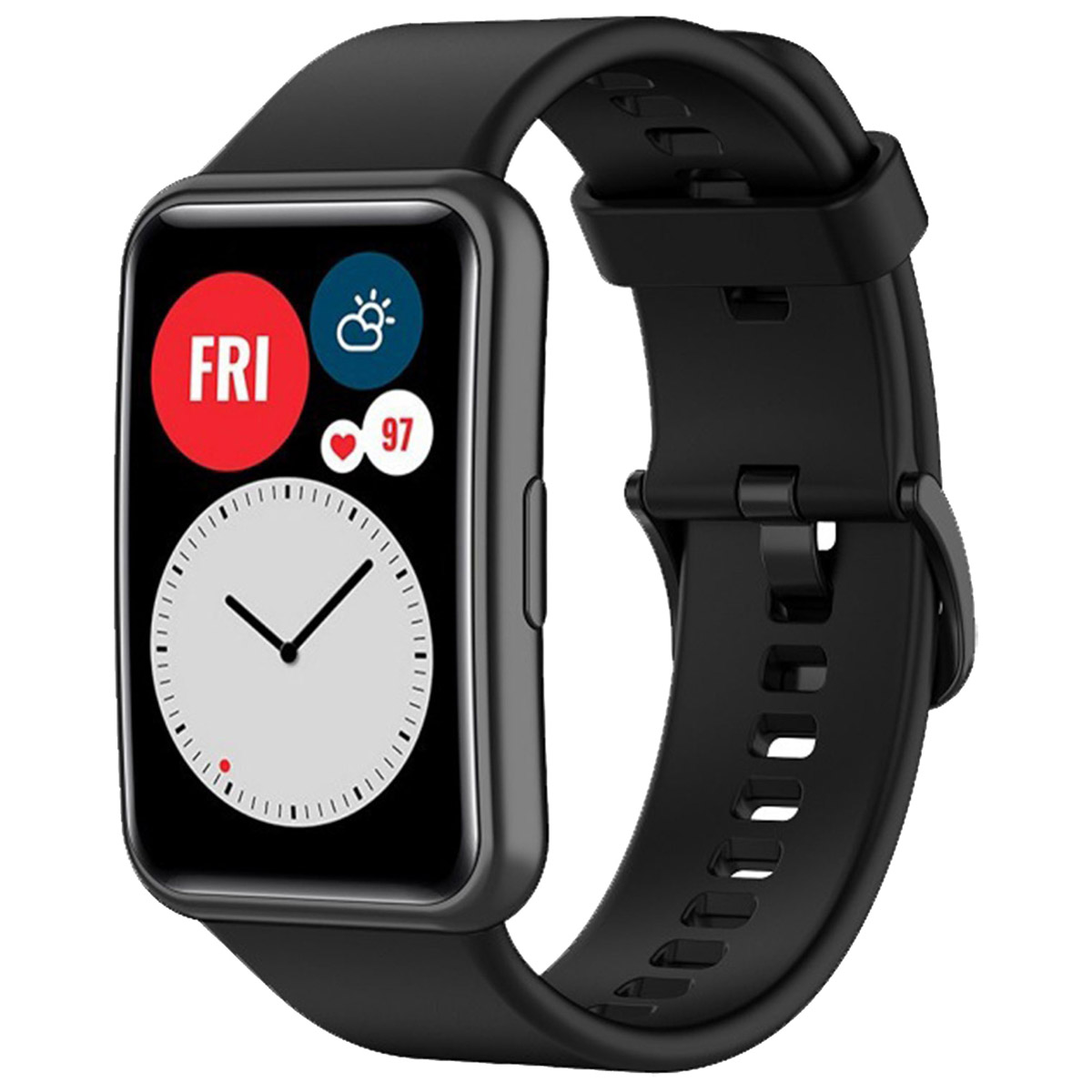 imoshion Siliconen bandje voor de Huawei Watch Fit - Zwart