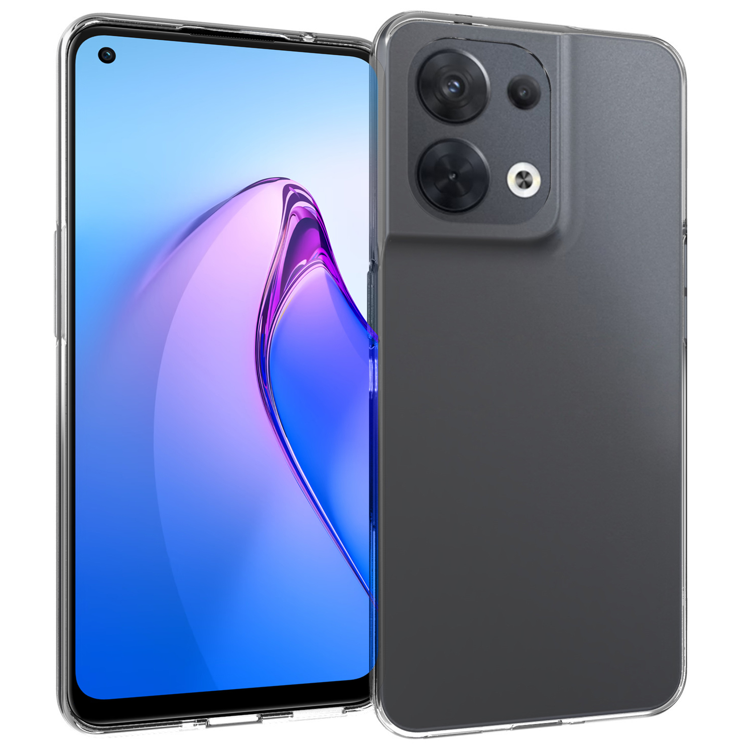 Accezz Clear TPU Backcover für das Oppo Reno 8 5G - Transparent
