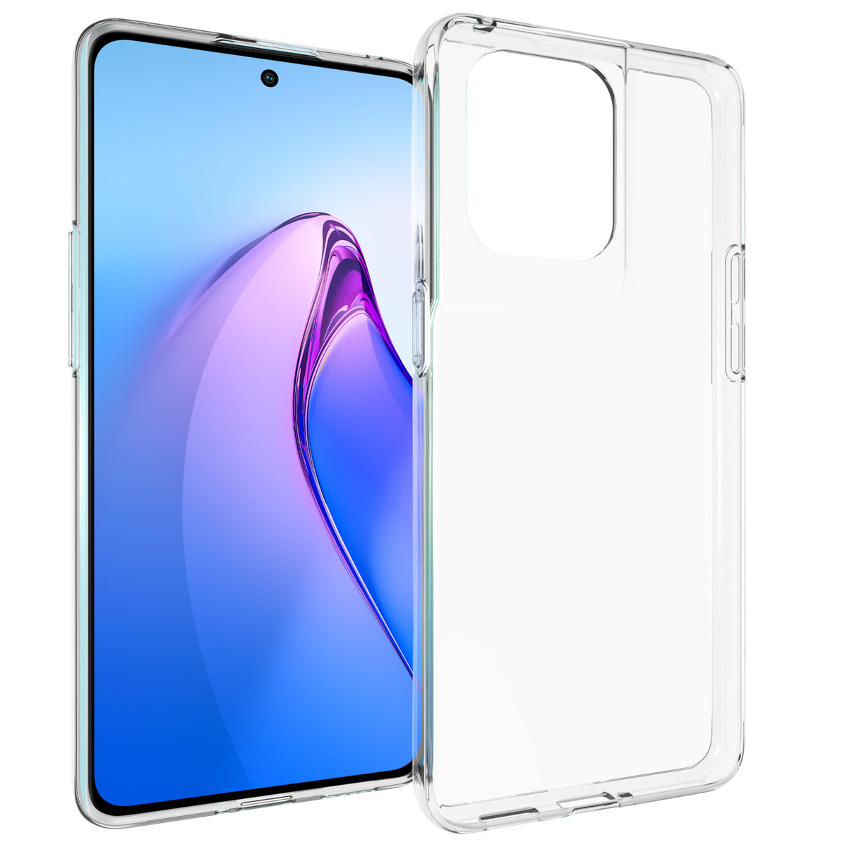 Accezz Clear TPU Backcover für das Oppo Reno 8 Pro 5G - Transparent