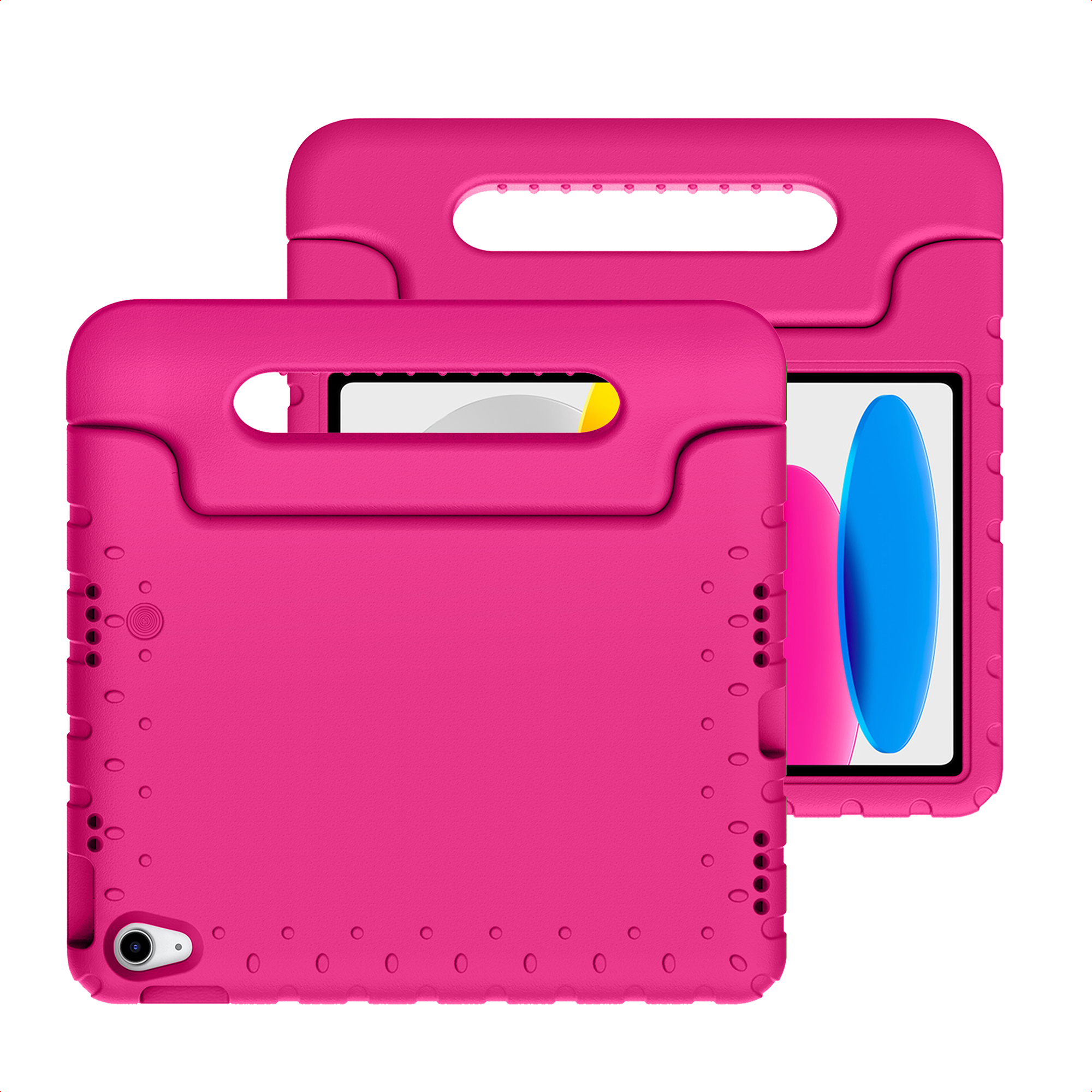 imoshion Schutzhülle mit Handgriff kindersicher für das Apple iPad 11 (2025) 11 Zoll A16 / iPad 10 (2022) 10.9 Zoll - Rosa