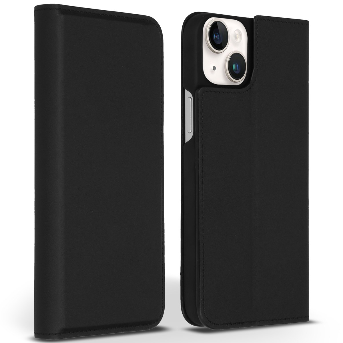 Accezz Premium Leather Slim Klapphülle für das Apple iPhone 14 Plus - Schwarz