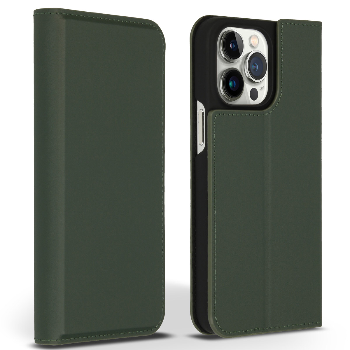 Accezz Premium Leather Slim Klapphülle für das Apple iPhone 14 Pro Max - Grün