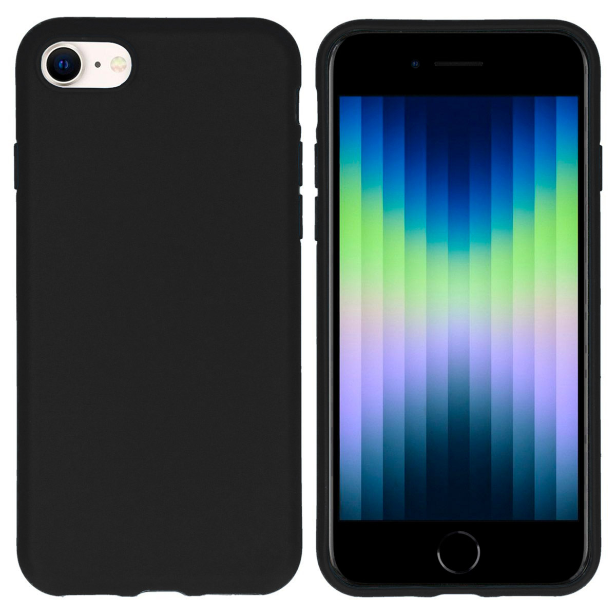 imoshion TPU Color Cover für das Apple iPhone SE (2022 / 2020) / 8 / 7 - Schwarz