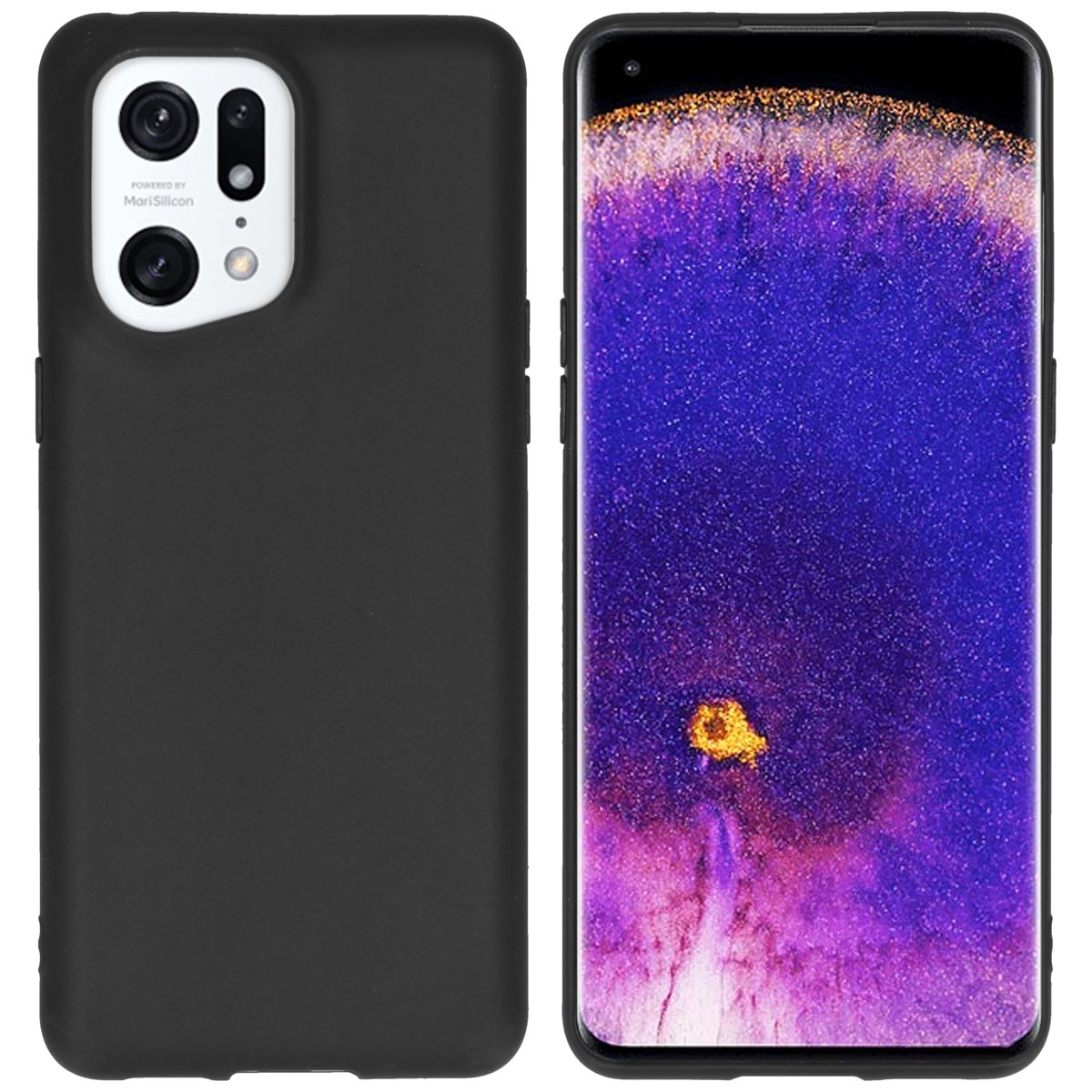imoshion TPU Color Cover für das Oppo Find X5 Pro 5G - Schwarz