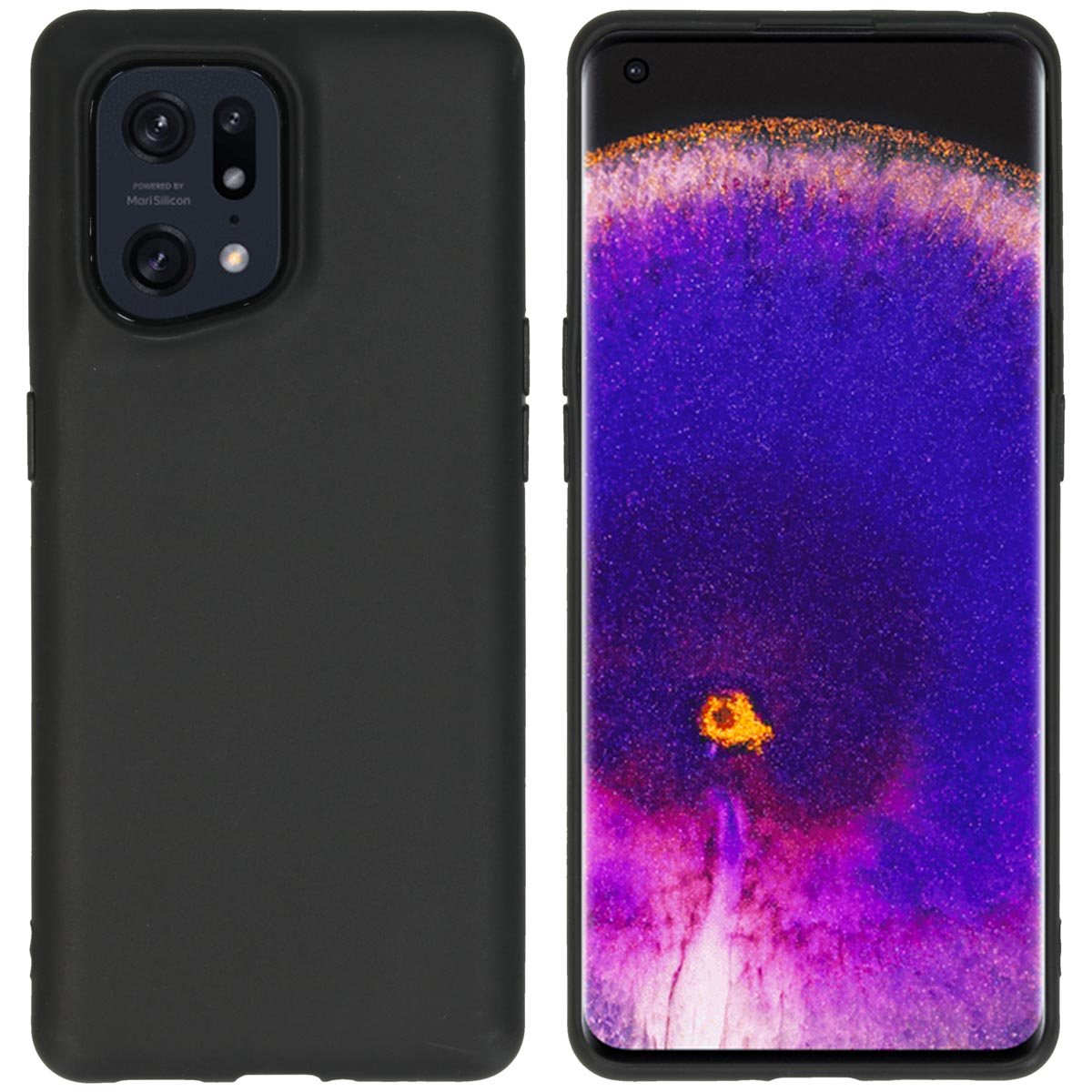 imoshion TPU Color Cover für das Oppo Find X5 5G - Schwarz