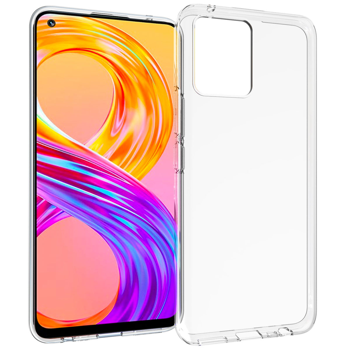 Accezz Clear TPU Backcover für das Realme 8 (Pro) - Transparent