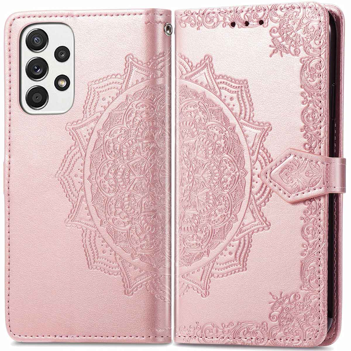 imoshion Mandala Klapphülle für das Samsung Galaxy A53 - Rosé gold