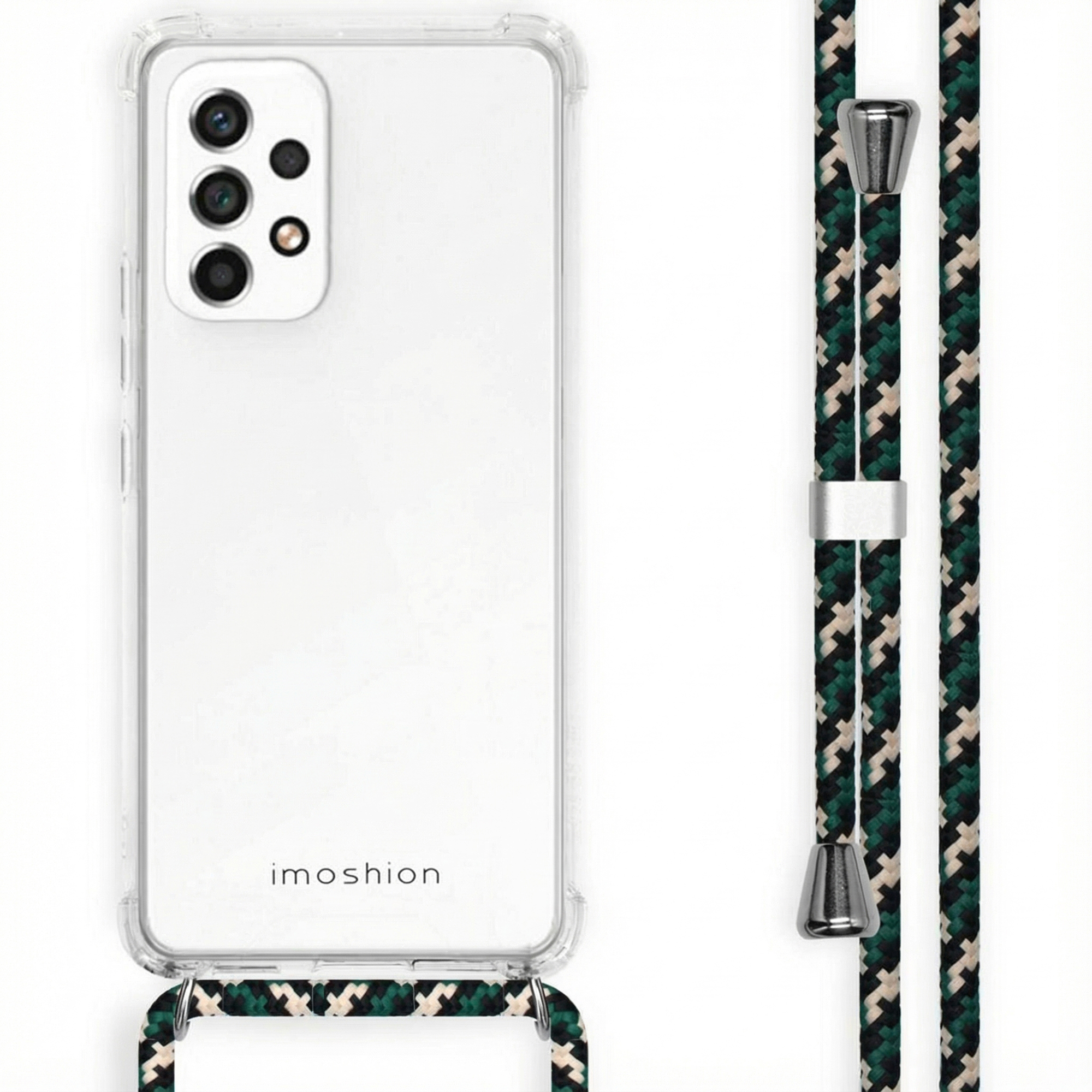 imoshion Transparentes Backcover mit Band für das Samsung Galaxy A53 - Green Multi Color