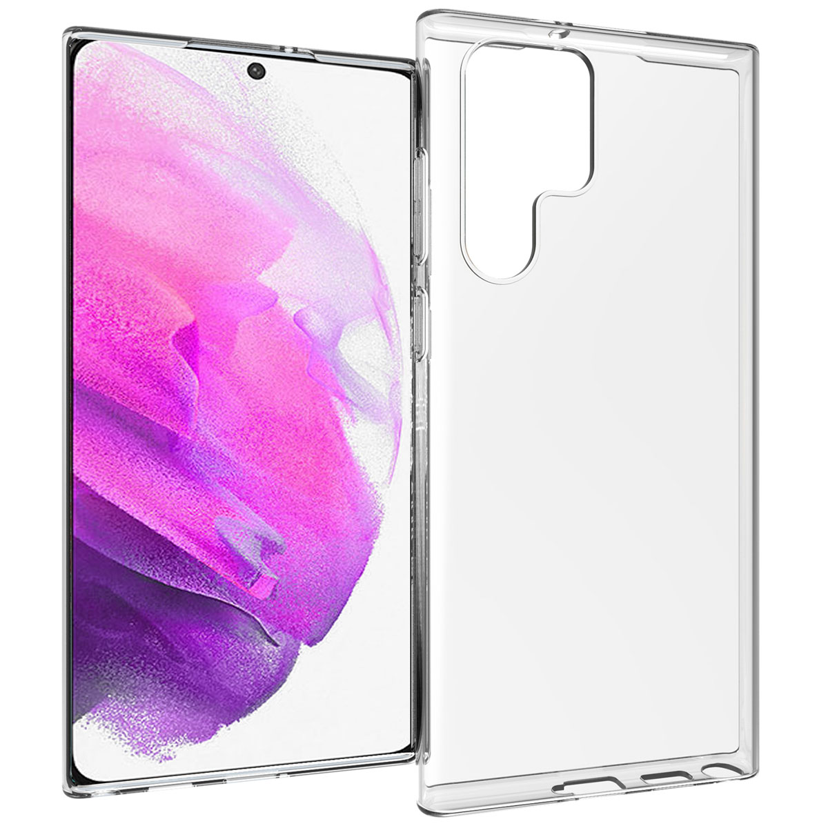 Accezz Clear TPU Backcover für das Samsung Galaxy S22 Ultra - Transparent