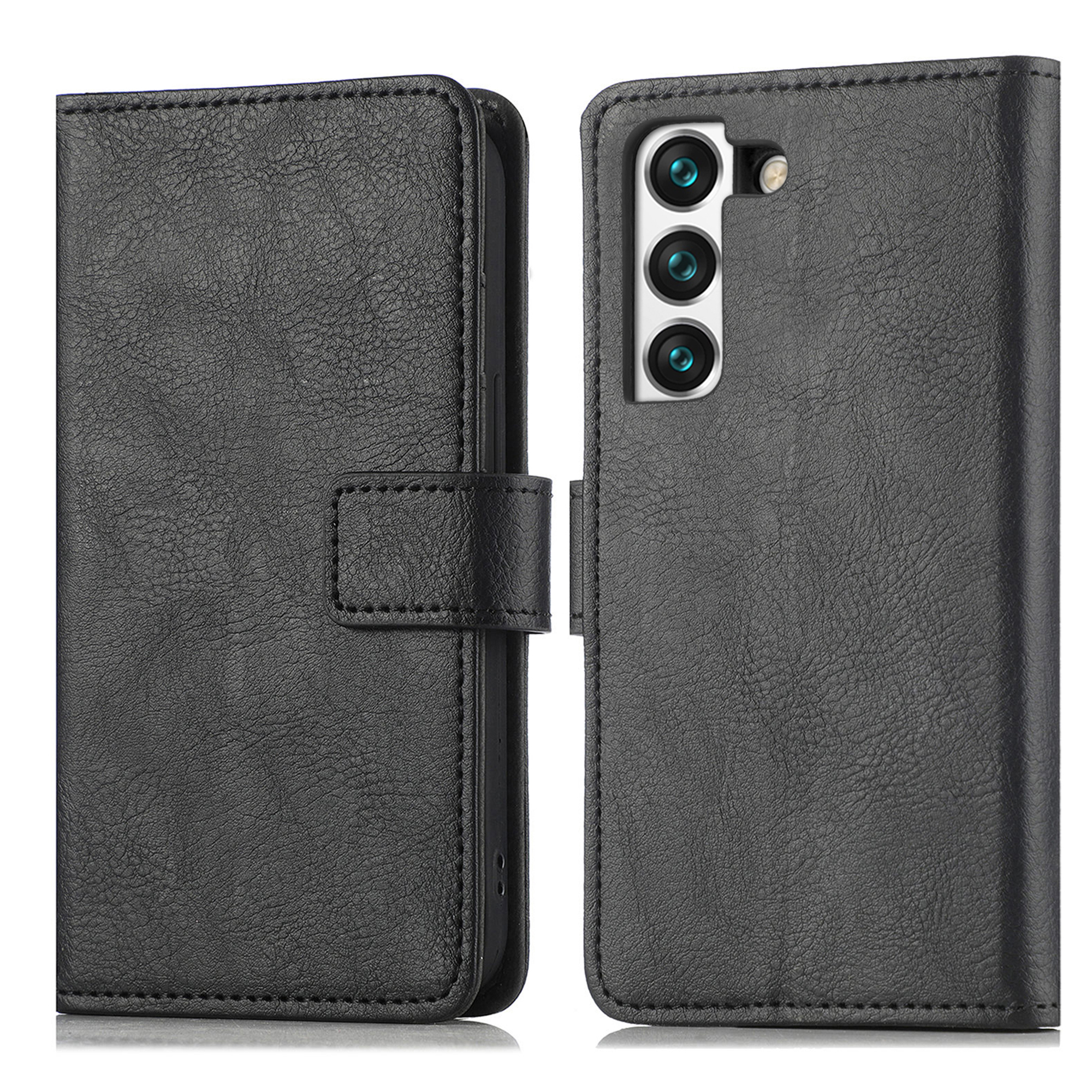 imoshion Luxuriöse Klapphülle für das Samsung Galaxy S22 Plus - Schwarz
