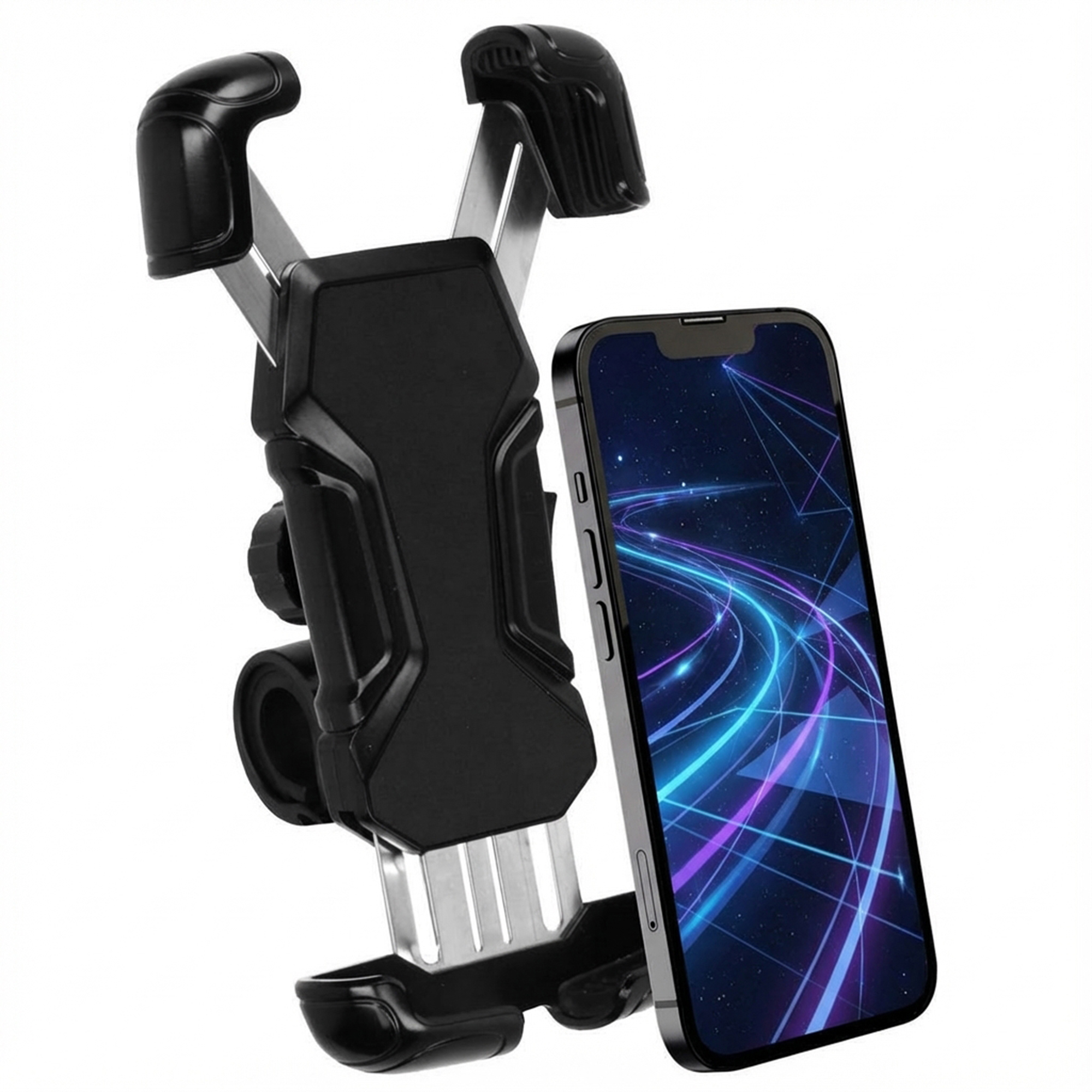 imoshion Rugged Fahrrad-Handyhalterung - 360° drehbar - Universal - Schwarz