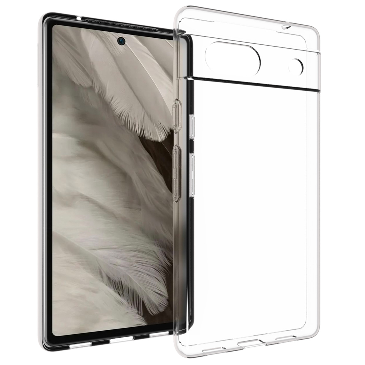 Accezz Clear TPU Backcover für das Google Pixel 7a - Transparent