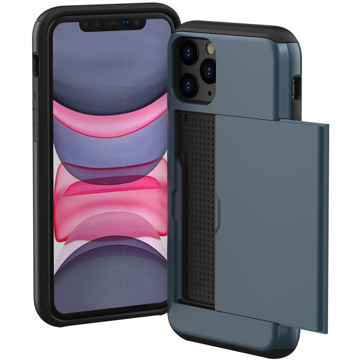 imoshion Backcover mit Kartenfach für das Apple iPhone 11 Pro - Dunkelblau