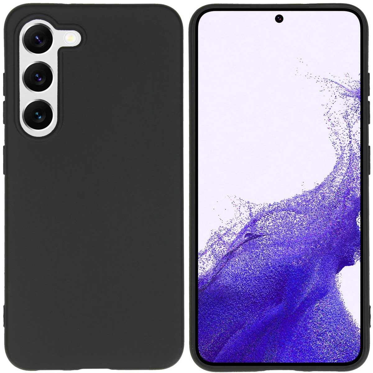 Accezz Color TPU Hülle für das Samsung Galaxy S23 - Schwarz