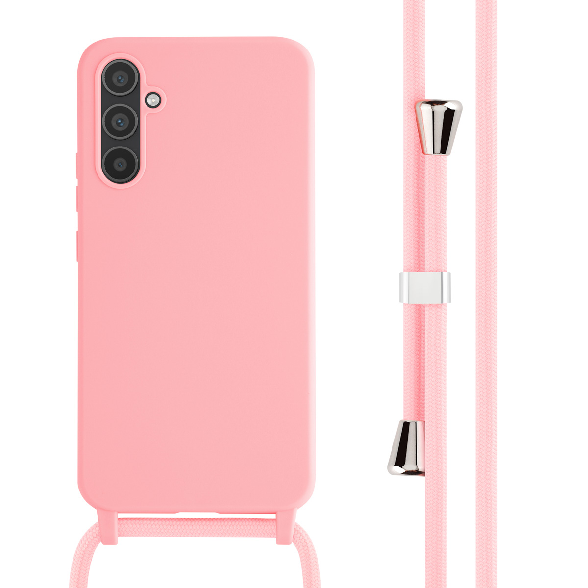 imoshion SilikonHülle mit Band für das Samsung Galaxy A34 (5G) - Rosa