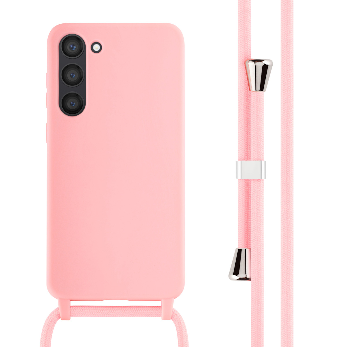 imoshion SilikonHülle mit Band für das Samsung Galaxy S23 Plus - Rosa