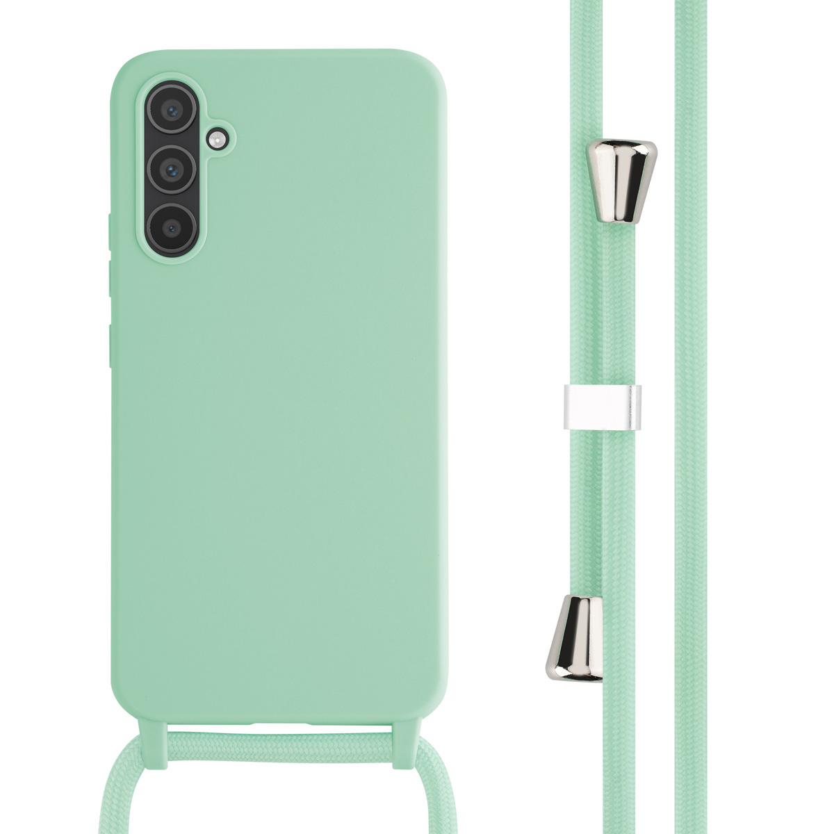 imoshion SilikonHülle mit Band für das Samsung Galaxy A34 (5G) - Mintgrün