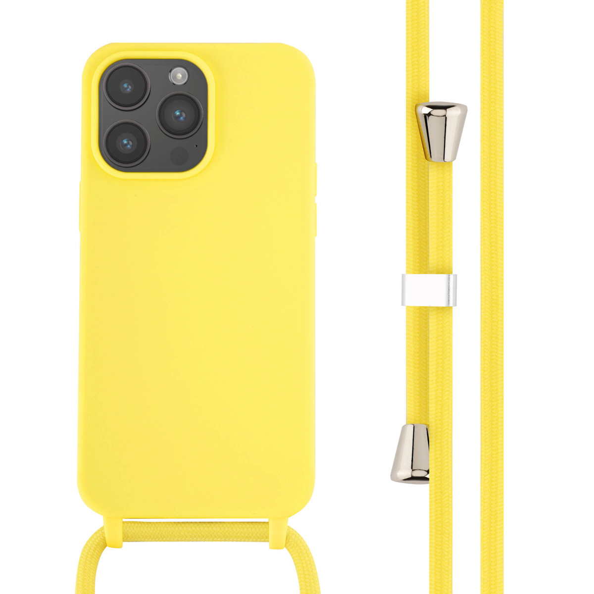 imoshion SilikonHülle mit Band für das Apple iPhone 14 Pro Max - Gelb