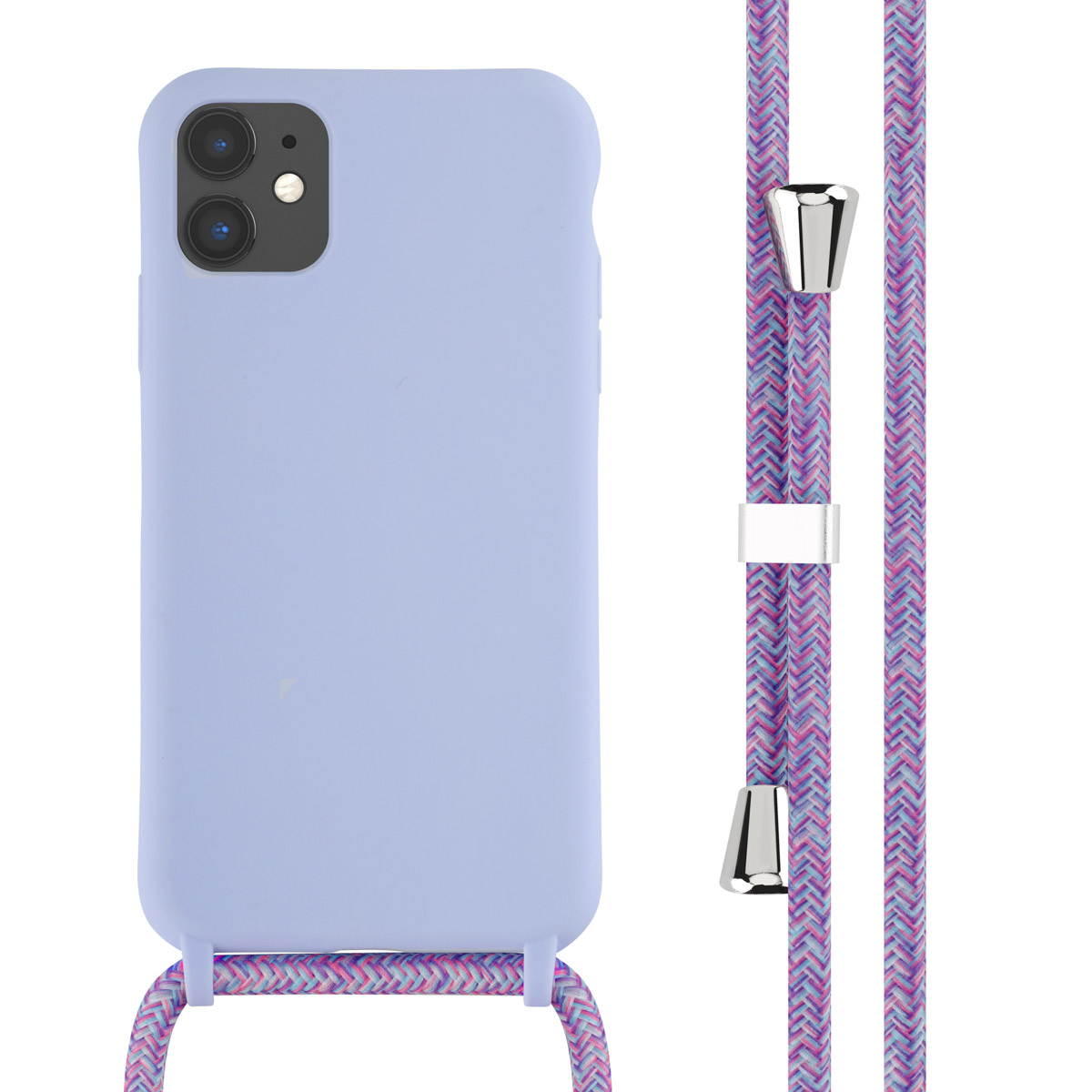 imoshion SilikonHülle mit Band für das Apple iPhone 11 - Violett