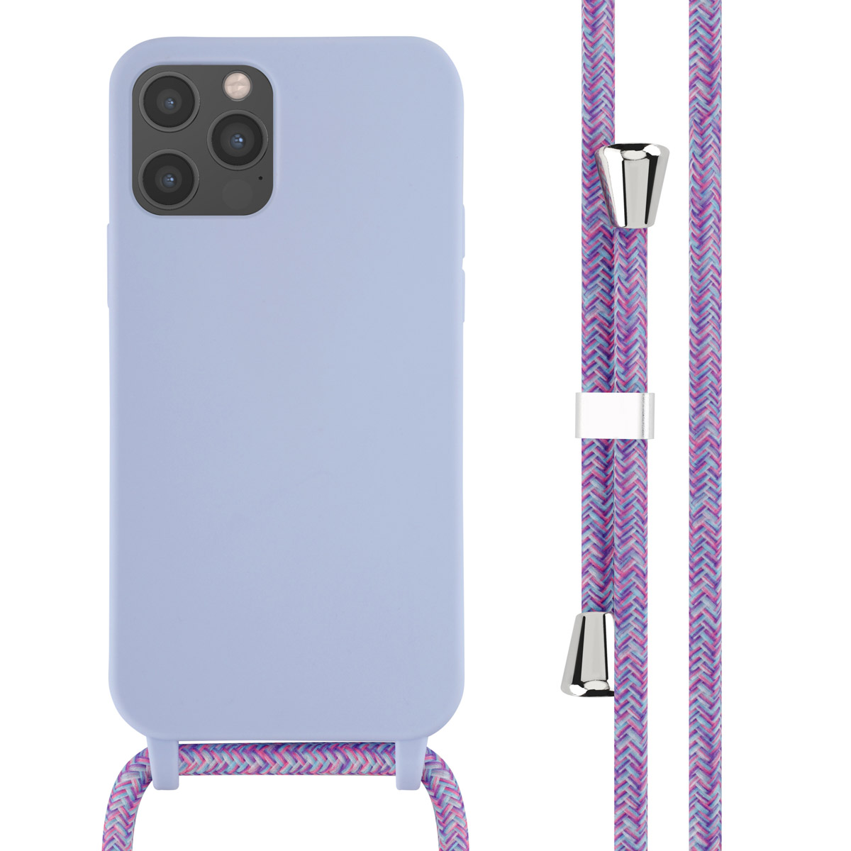 imoshion SilikonHülle mit Band für das Apple iPhone 12 (Pro) - Violett