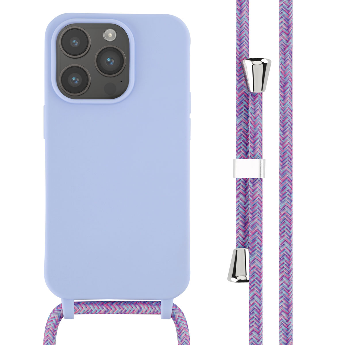 imoshion SilikonHülle mit Band für das Apple iPhone 14 Pro - Violett