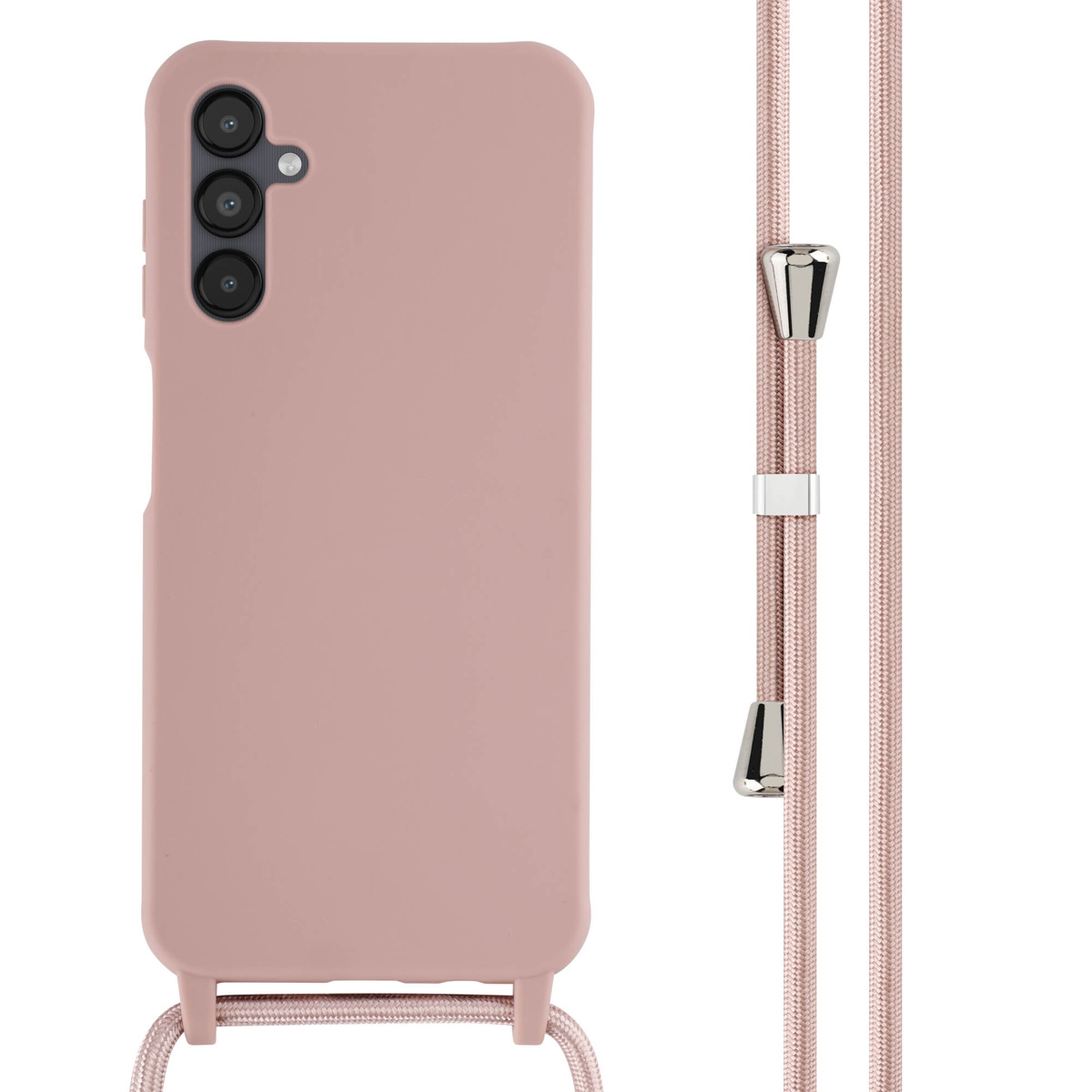 imoshion SilikonHülle mit Band für das Samsung Galaxy A14 (5G) - Sand Pink