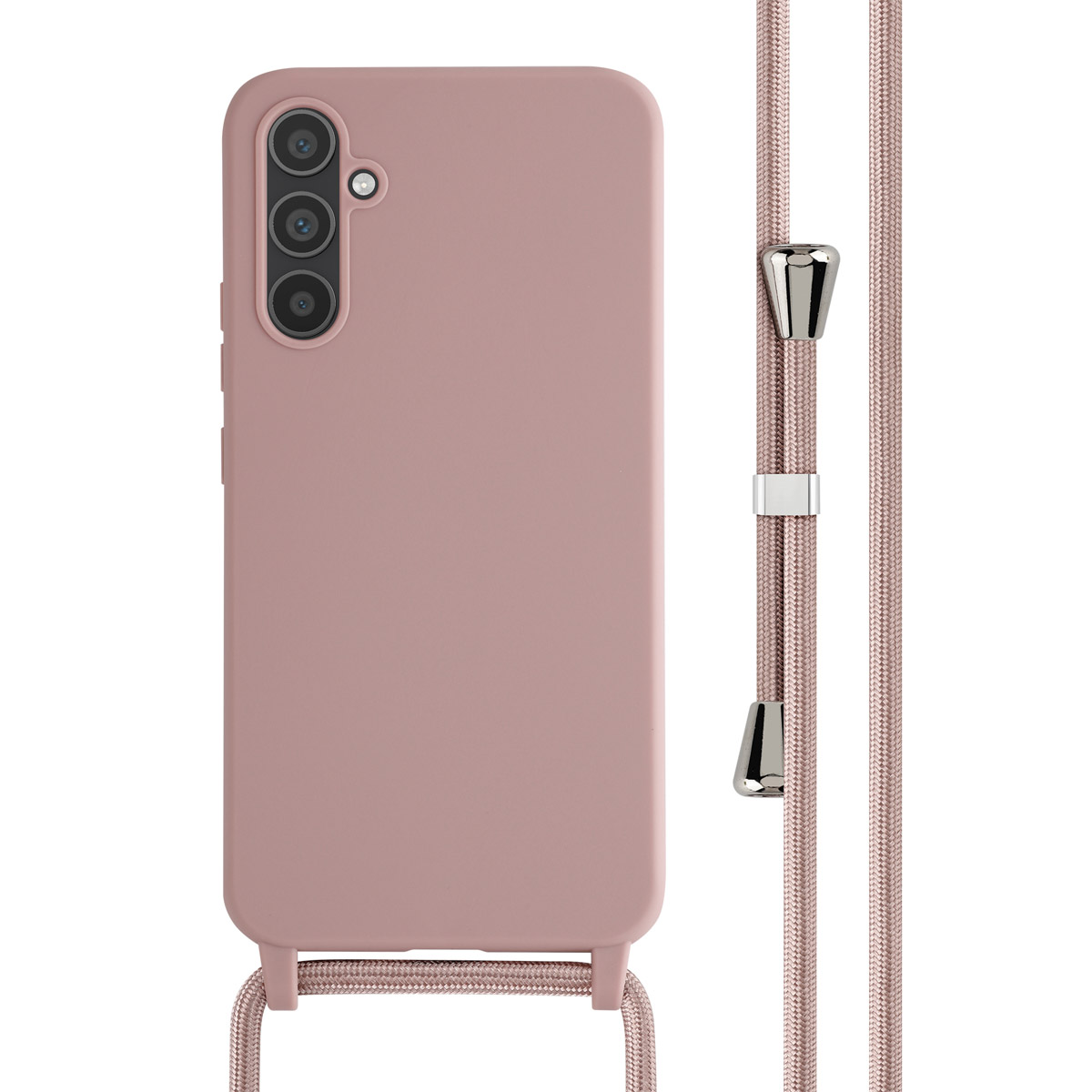 imoshion SilikonHülle mit Band für das Samsung Galaxy A34 (5G) - Sand Pink
