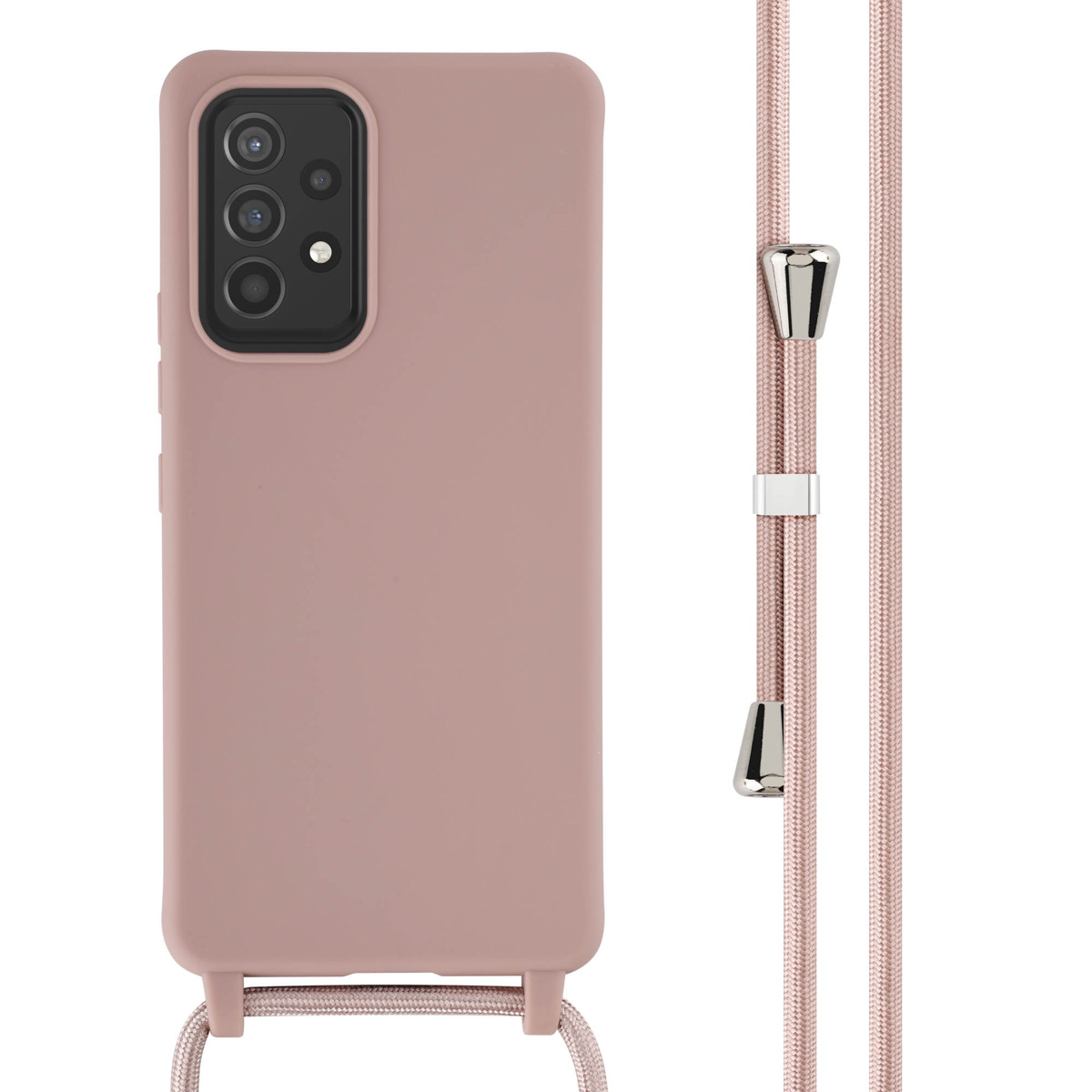 imoshion SilikonHülle mit Band für das Samsung Galaxy A53 - Sand Pink