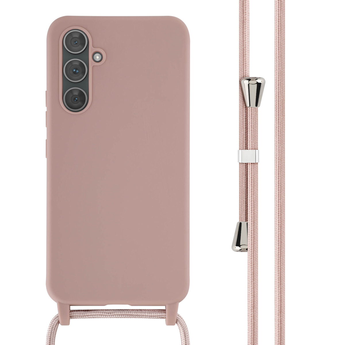 imoshion SilikonHülle mit Band für das Samsung Galaxy A54 (5G) - Sand Pink