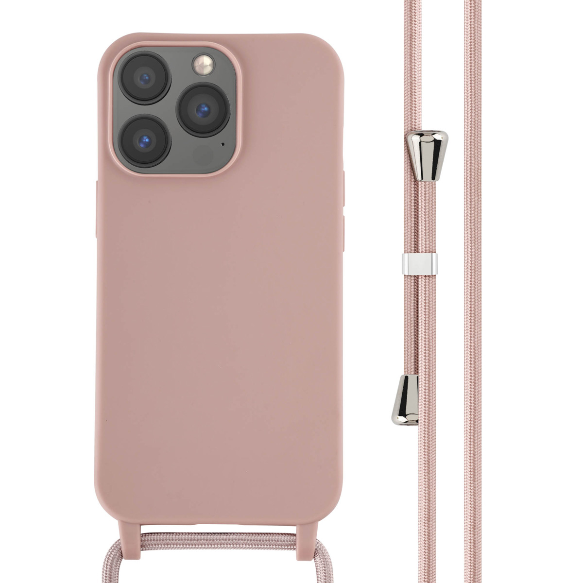 imoshion SilikonHülle mit Band für das Apple iPhone 13 Pro - Sand Pink