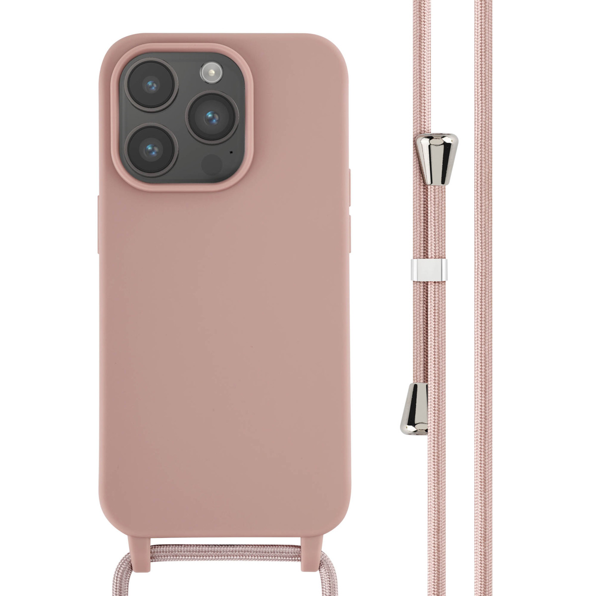 imoshion SilikonHülle mit Band für das Apple iPhone 14 Pro - Sand Pink