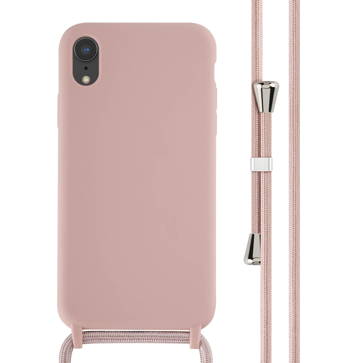 imoshion SilikonHülle mit Band für das Apple iPhone Xr - Sand Pink