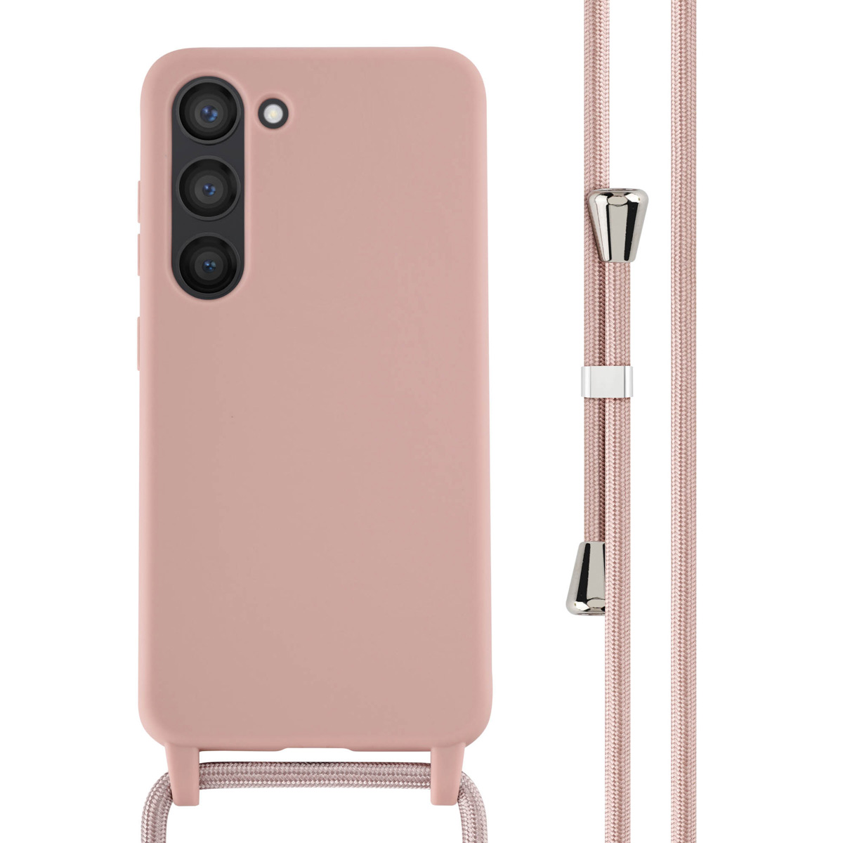 imoshion SilikonHülle mit Band für das Samsung Galaxy S23 - Sand Pink