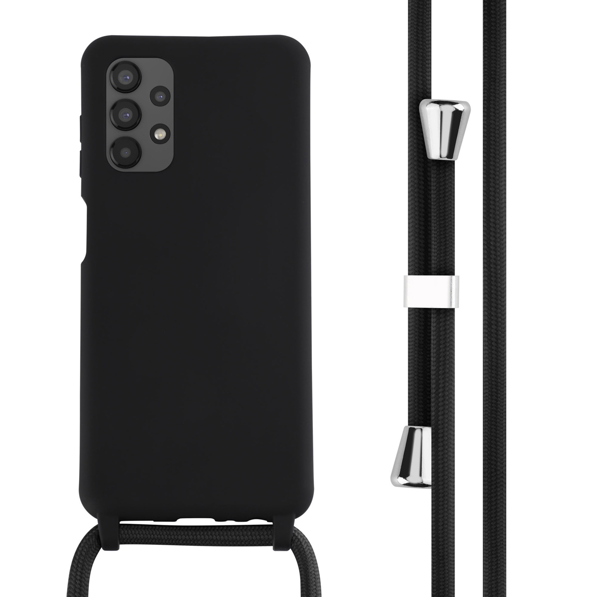 imoshion SilikonHülle mit Band für das Samsung Galaxy A13 (4G) - Schwarz