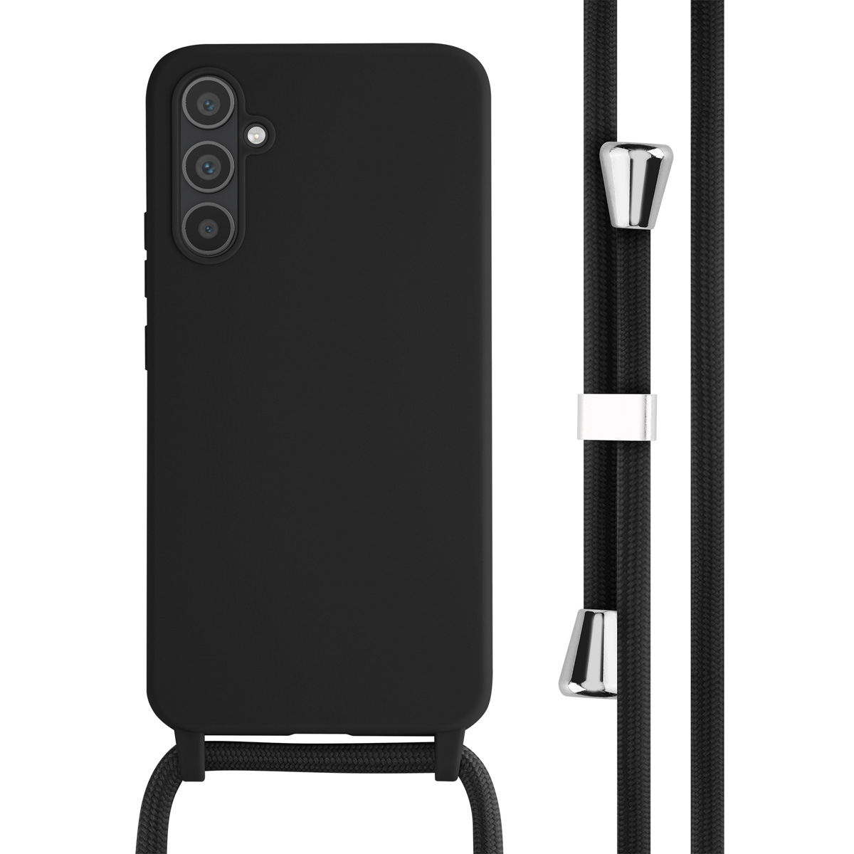 imoshion SilikonHülle mit Band für das Samsung Galaxy A34 (5G) - Schwarz