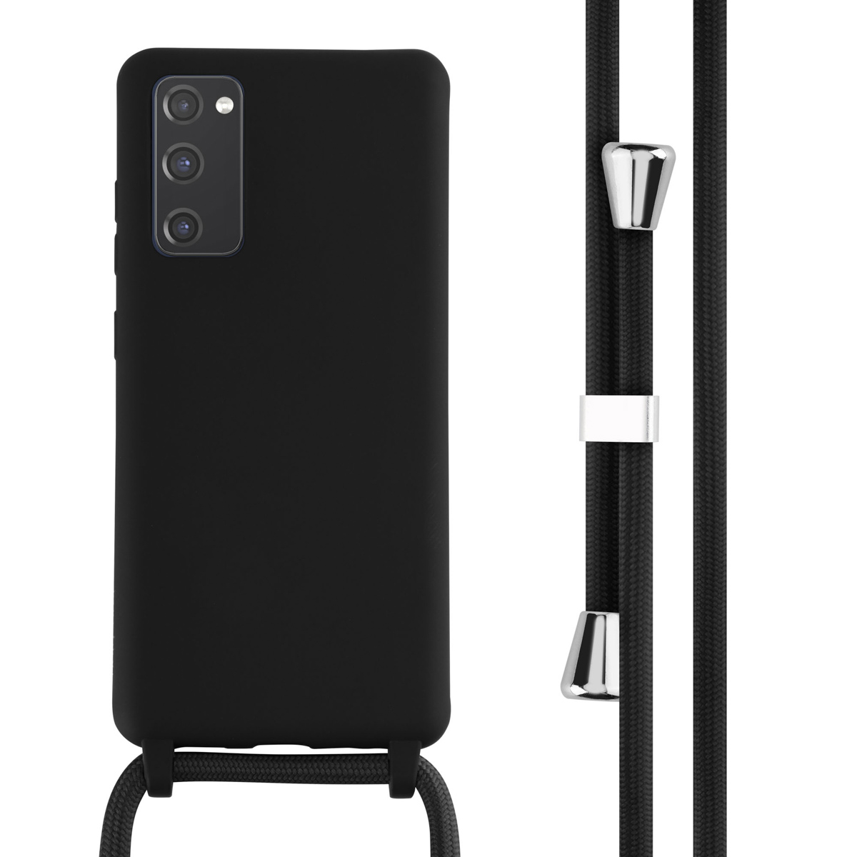 imoshion SilikonHülle mit Band für das Samsung Galaxy S20 FE - Schwarz